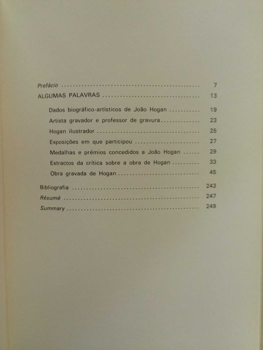 M. Martins da Silva - Obra gravada de João Hogan
