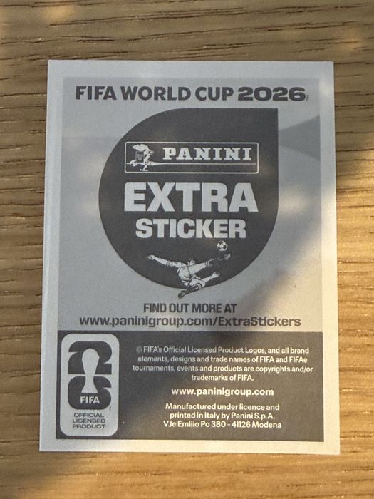 Kilian MBappé legend mundial 2026 extra sticker
