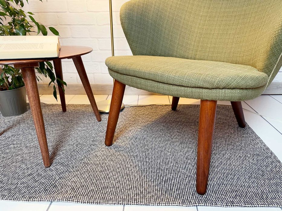 Duński fotel z lat 70., mid-century z wpływem Space Age