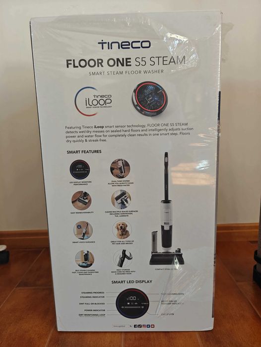 Aspirador lava-chão a vapor Tineco FLOOR ONE S5 STEAM