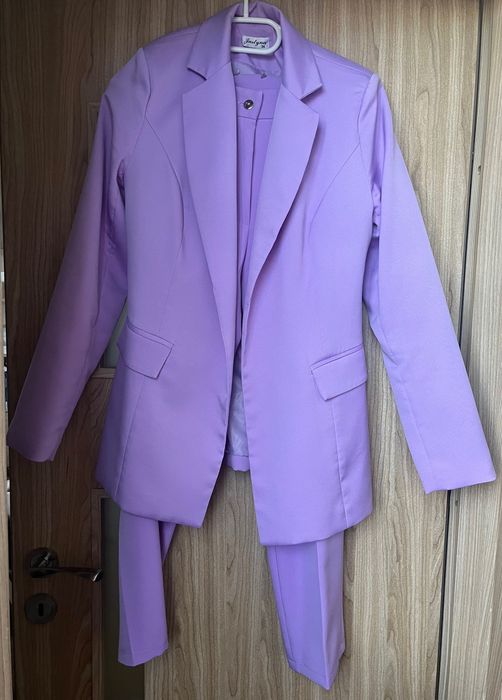 Elegancki damski garnitur S marynarka +spodnie komplet