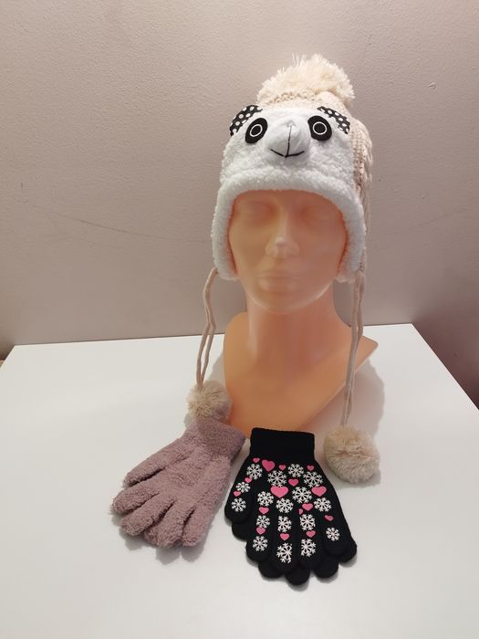 Zestaw czapka i 2 x rękawiczki