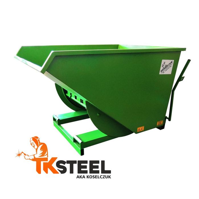 Kontener koleba 1m3 #2 pojemnik samowyładowczy