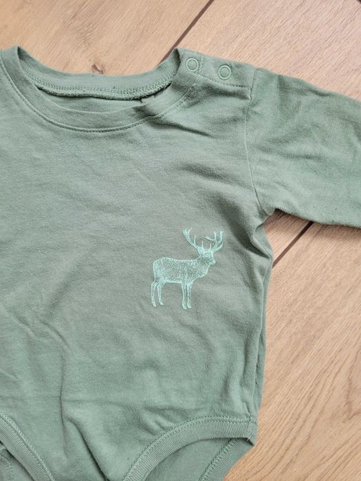 3pak (nowy) body 80 9-12 długi rękaw unisex niemowlęce