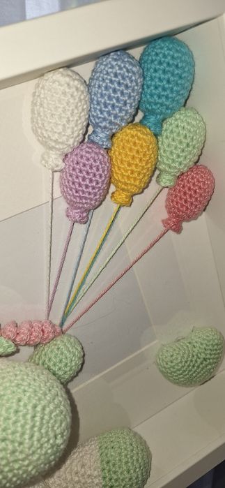 Moldura com unicórnio  amigurumi