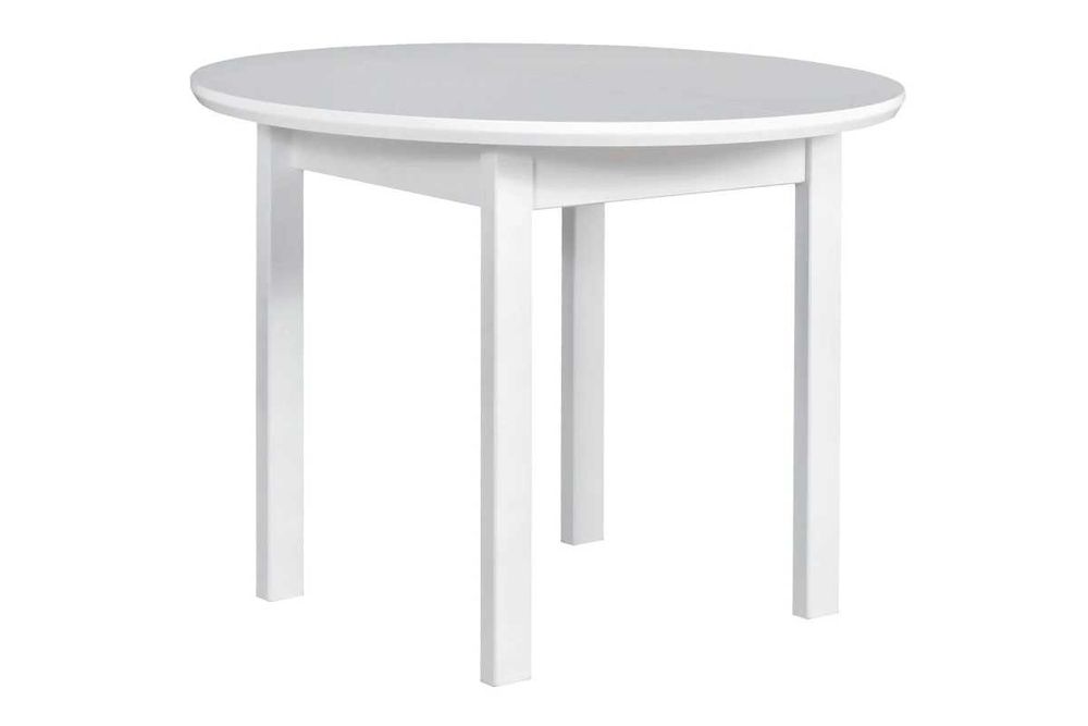 Stół okrągły rozkładany 100/130 biały fornir Dostępny od ręki!