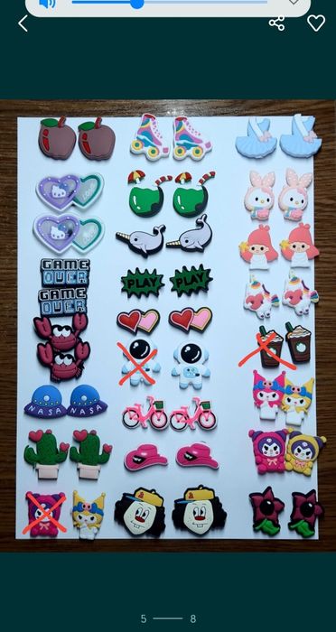 джибітси для взуття крокс сабо Jibbitz