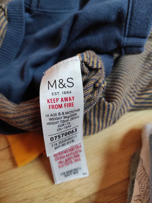 5 bodziakow z długim rękawem 74/80