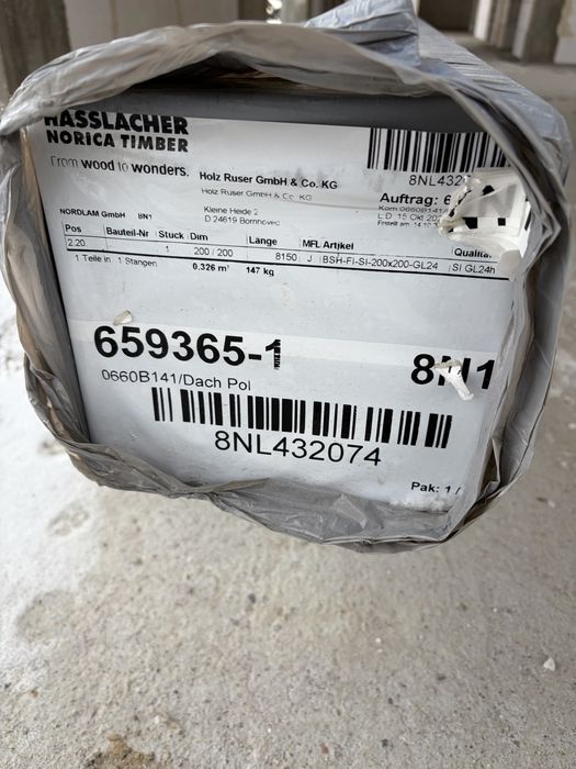 Drewno BSH belka  200x200x8150