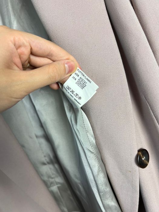 Jil Sander Dwurzędowa Marynarka pure new wool rare