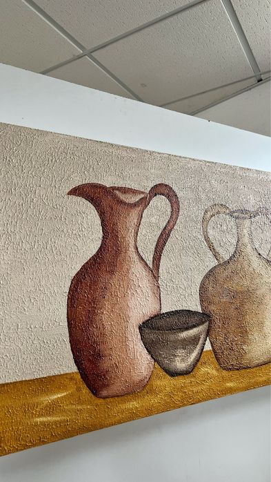 Conjunto sofá + mesa + tela