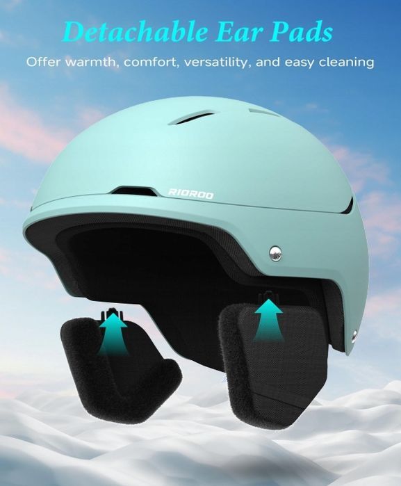 Rioroo Kask Zimowy Narciarski Rozmiar M 55 - 59 Cm Regulacja