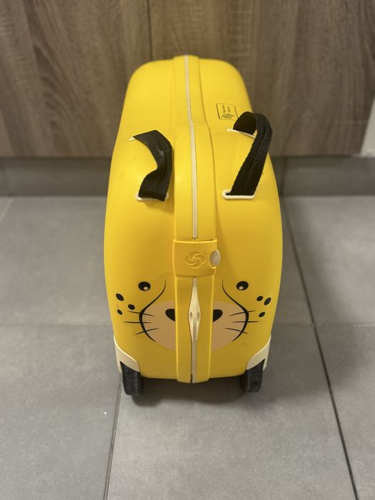 Walizka dzieckeca samsonite żolta gepard walizka do ciagniecia