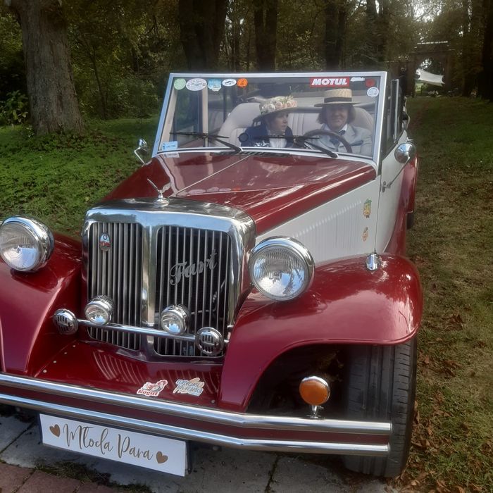 Auto kabriolet retro do ślubu
