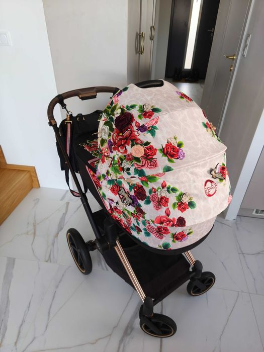 Cybex Priam  Wózek Głęboko-Spacerowy Spring Blossom Light komplet