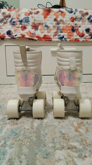 patins 4 rodas Oxelo QUAD 100 para criança - tamanho 32