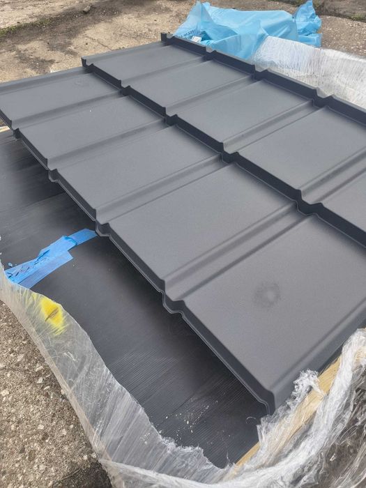 Blachodachówka modułowa Trend gwarancja 45 lat Wrinkle MAT TK RAL 7021