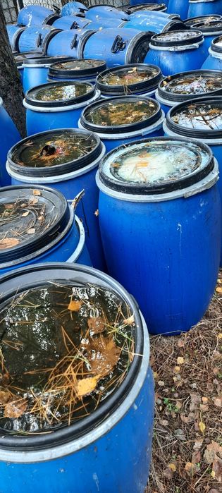 Beczki beczka 120l brudne około 100szt.