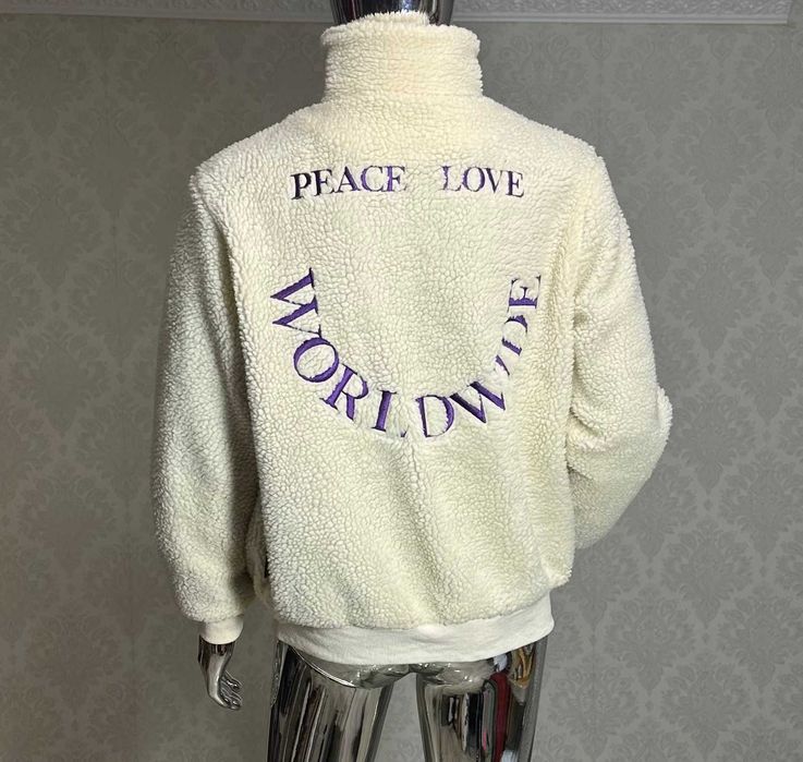 Kurtka Męska Kremowa Skate Boohoo Man kremowa rozmiar. M