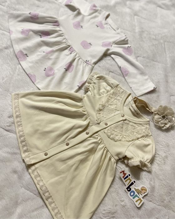 НОВІ: сукня/ плаття 62 р (0-3 міс) і 74 р ( 6-9 міс)