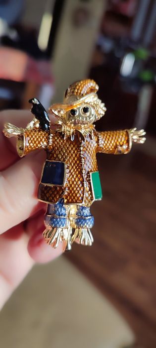 "Strach na wróble" - broszka