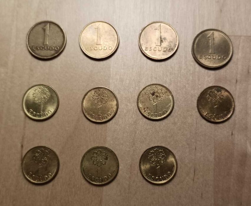 Moedas de 1 Escudo da Republica Portuguesa