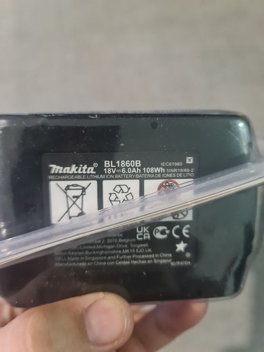 Bateria Makita 18V 6A original nova