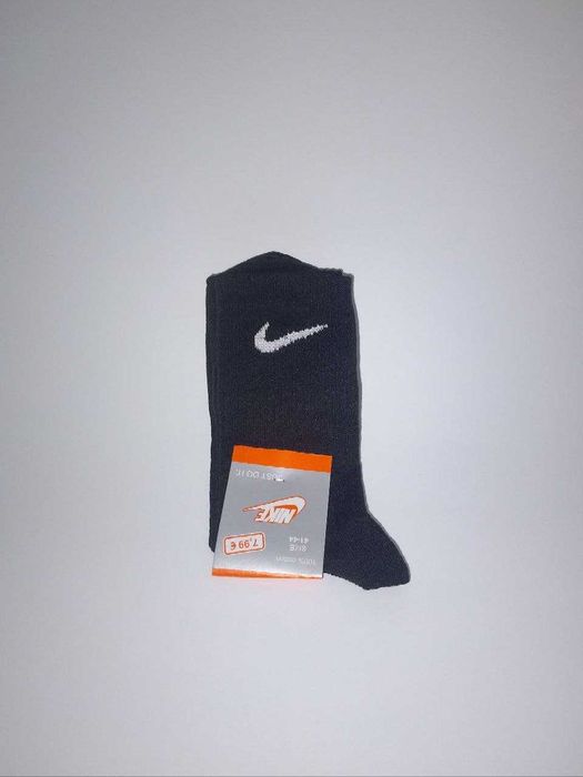 ‼️ПРЕМІУМ ЯКІСТЬ ЯК ОРИГІНАЛ‼️ | Набір 12 пар шкарпеток Найк /Nike 35-44, бавовна, білі,білі з сірою підошвою,Високі,Низькі