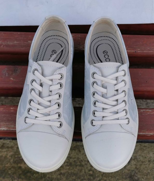 Шкіряні кеди кросівки мокасини Ecco Soft 7 Оригінал