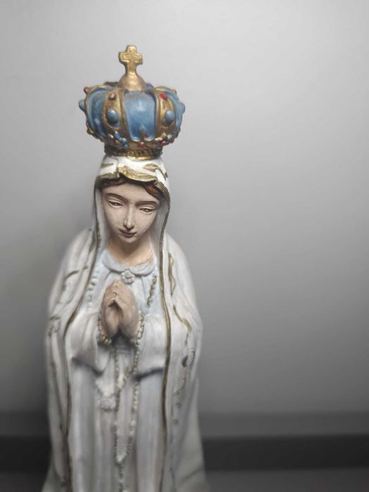 Estátua Nossa Senhora de Fátima (pintado à mão)