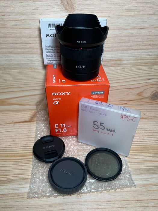 Sony SEL11F18 - 11mm F1.8 - E-Mount - APS-C