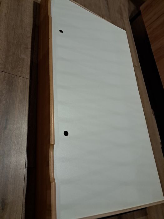 Łóżeczko dziecięce bukowe z szuflady, materac, gratisy