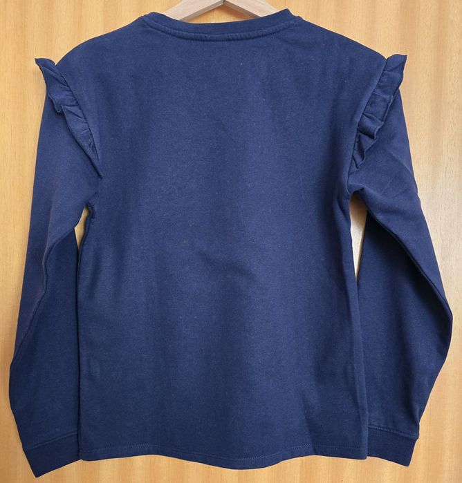 Sweatshirt cardada em azul marinho