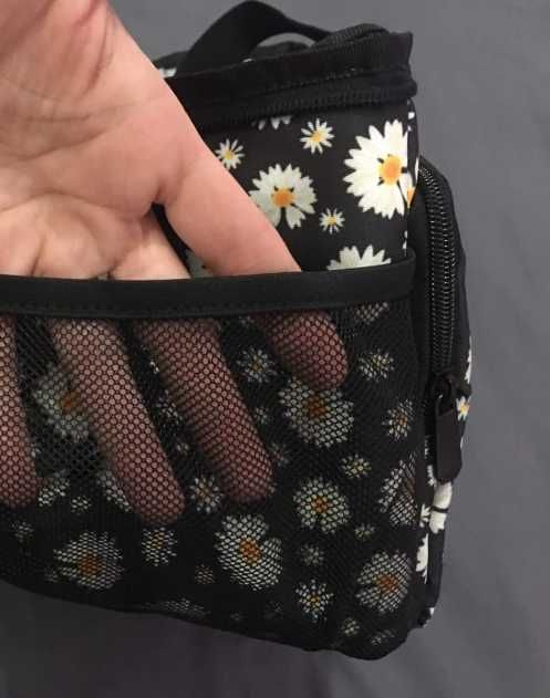 Lancheira térmica florida | impermeável e prática | capacidade de 12 L