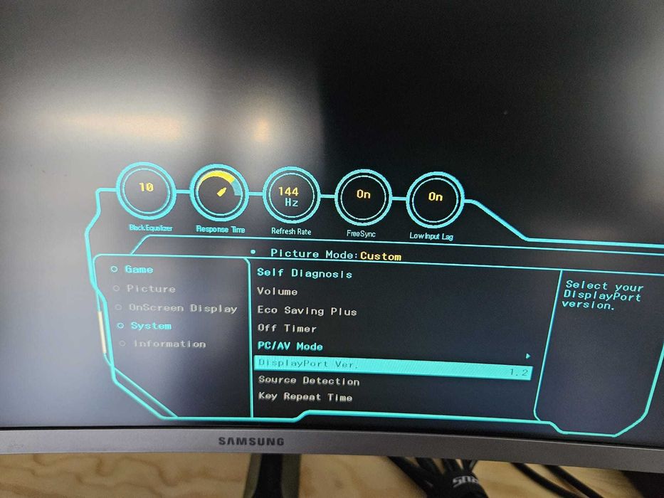 Samsung Gaming Monitor LC27JG56QQUXEN 27" 1440p 144Hz FreeSync