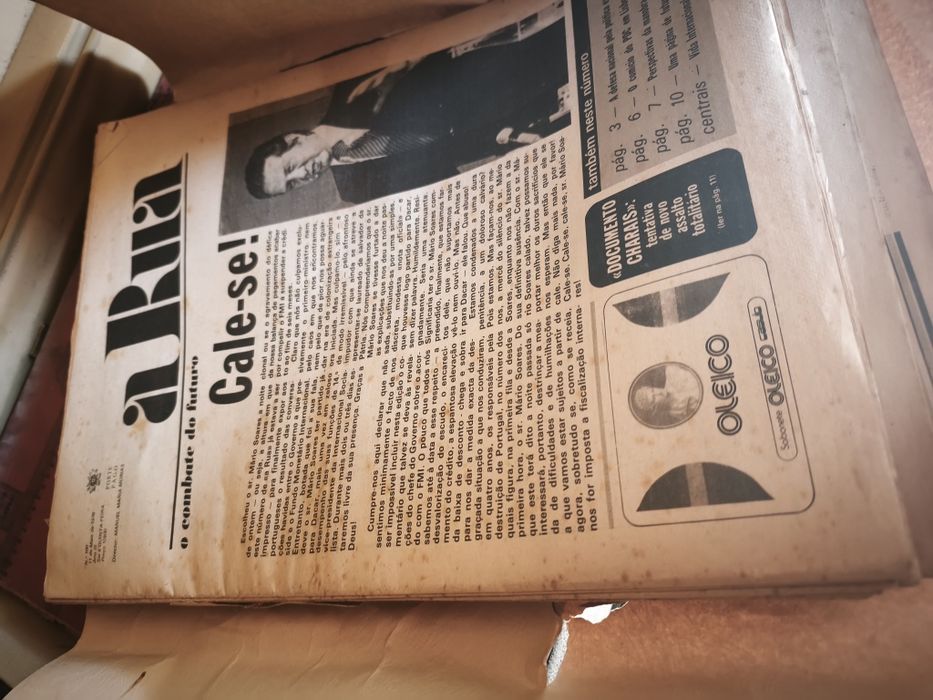 Edição encadernada de Jornal antigo "A Rua"