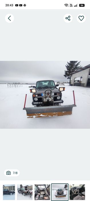 Pług śnieżny elektryczno hydrauliczny