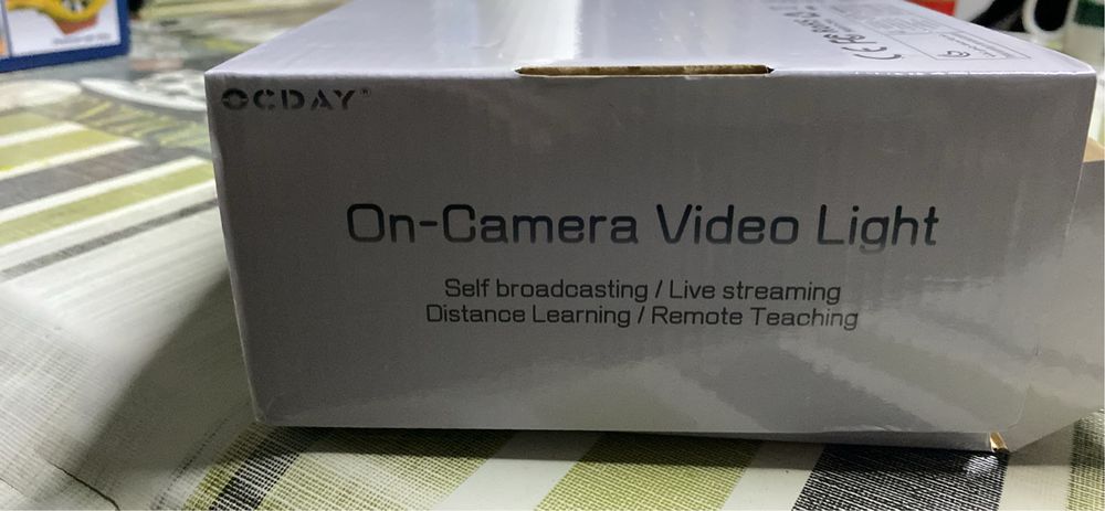 Anel luminoso para fotografia