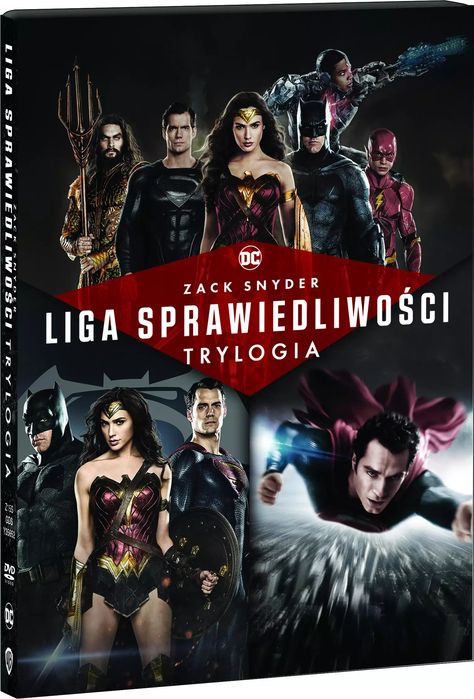 Liga Sprawiedliwości Zacka Snydera: Trylogia, 4 DVD. Galapagos
