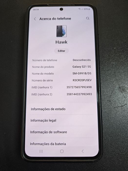 Samsung S21 5G 128 gigas