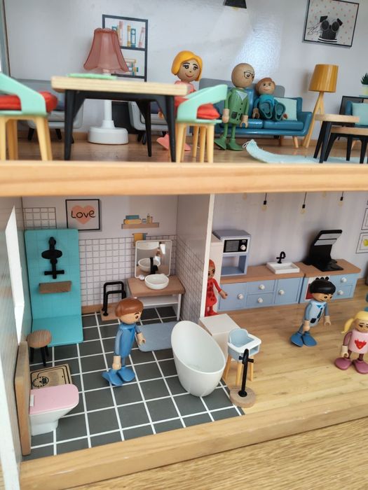 casa bonecas madeira