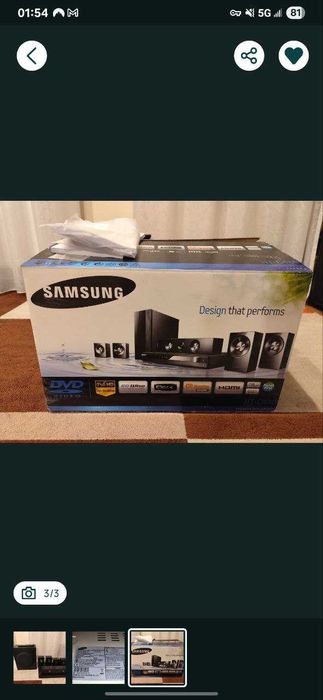 Samsung HT-C450/EDC kino domowe 5.1 / DVD / 500 W / HDMI / USB+Pilot