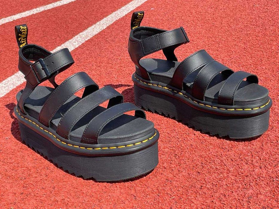 Идеал! Кожаные сандалии 40р Dr. Martens Blaire Quad 27296001 босоножки