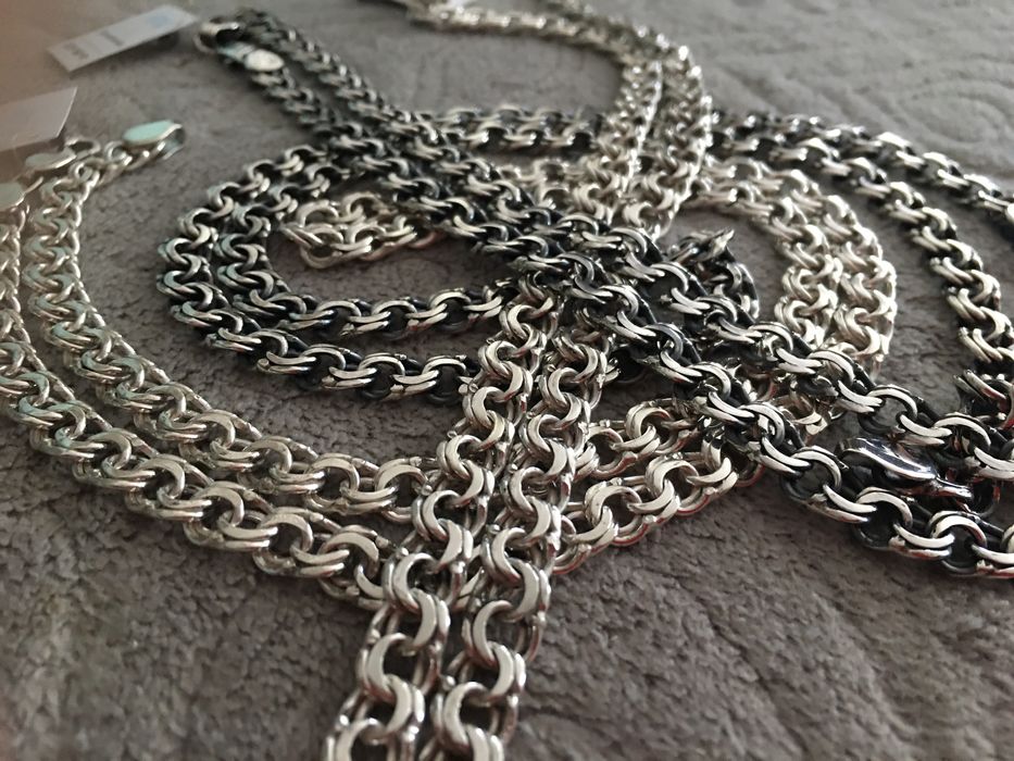 Серебрянная цепочка Бисмарк 55,60,65 и 70см! Ширина 7.2мм