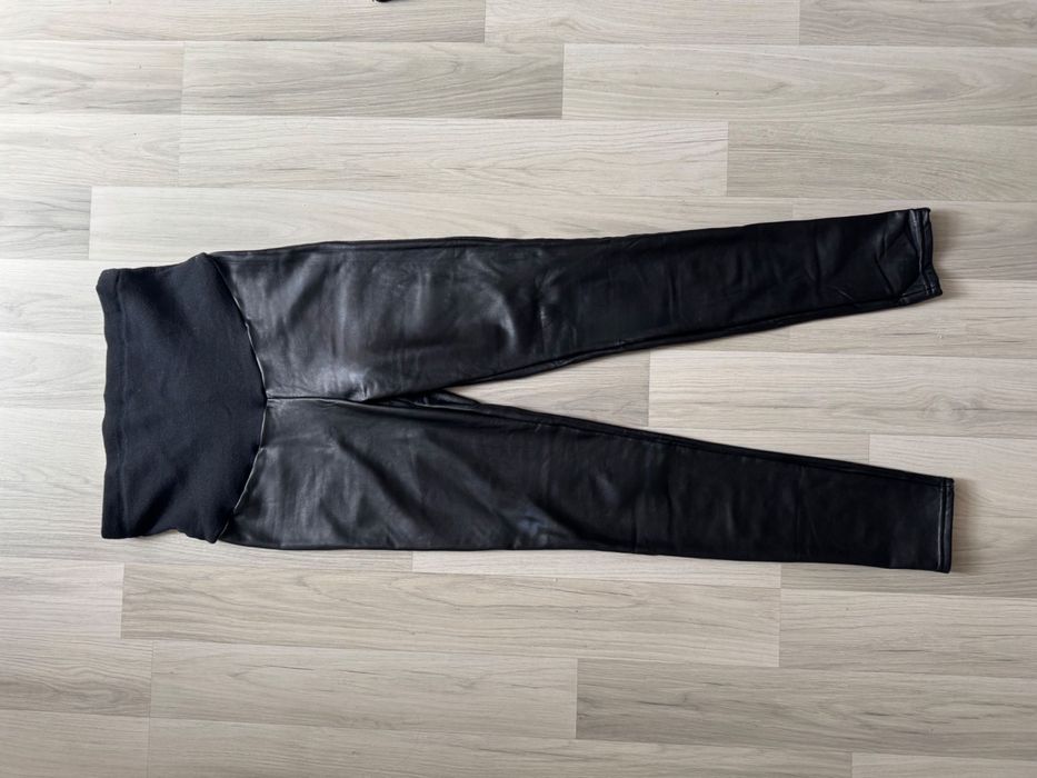 Лосини з еко - шкіри для вагітних