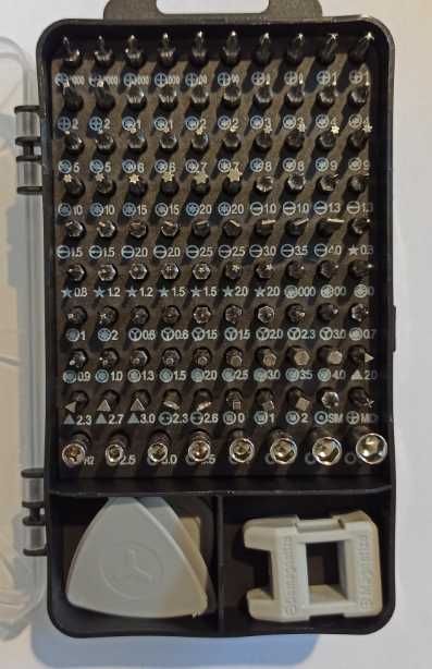 Zestaw precyzyjnych śrubokrętów wkrętaków bitów 115 w 1