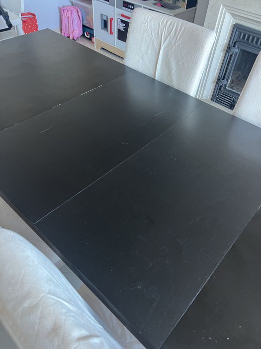Mesa extensível Ikea BJURSTA + 4 cadeiras