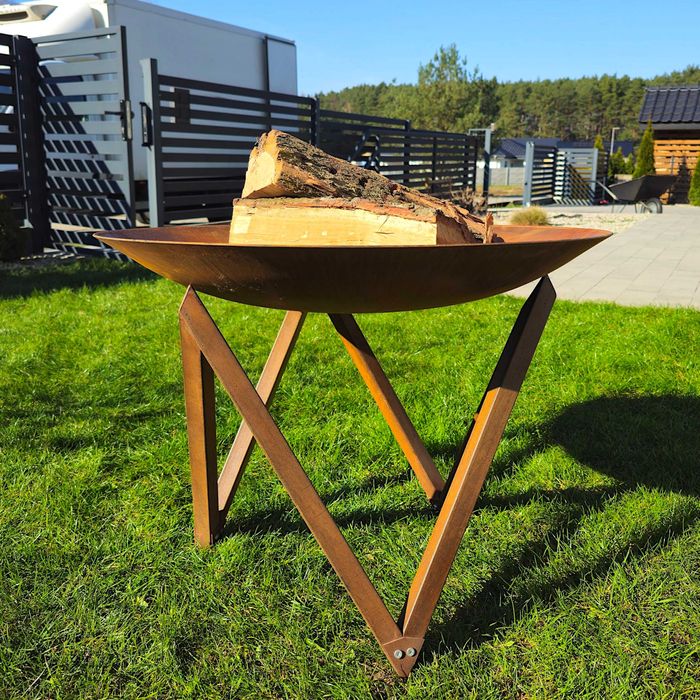 Palenisko ogrodowe Corten NA PREZENT 70/80 cm Stal 3 mm Grill Ognisko