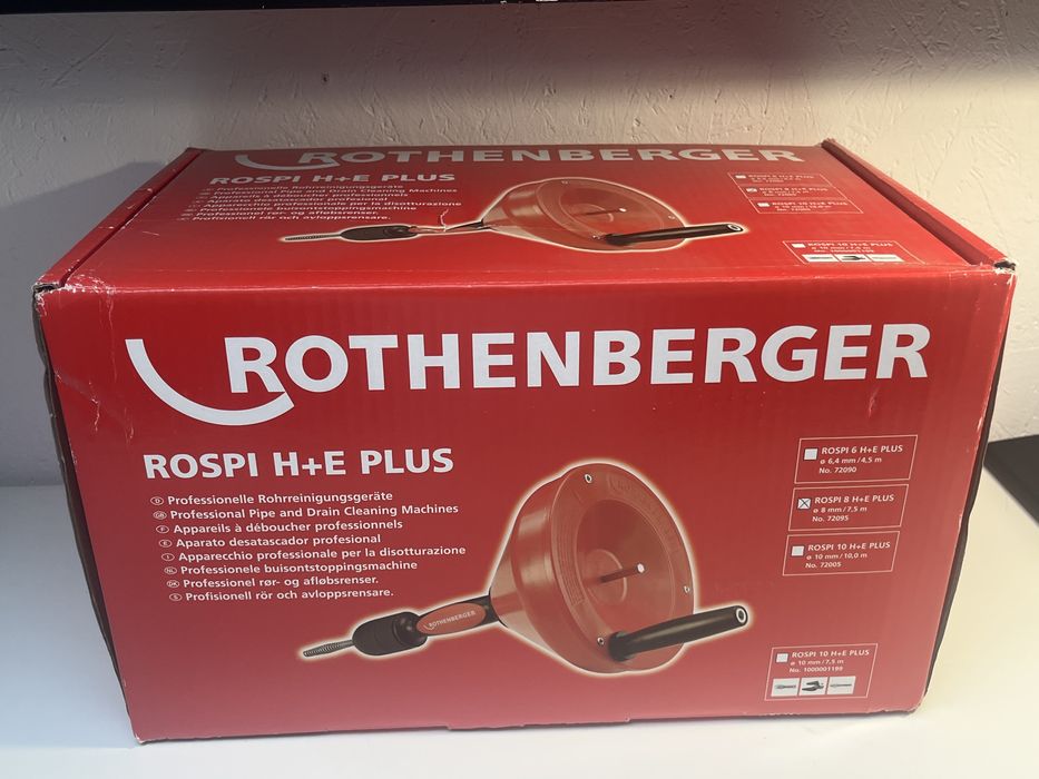 Sprężyna do udrażniania rur Rothenberger ROSPI 8  H+E PLUS – jak nowa