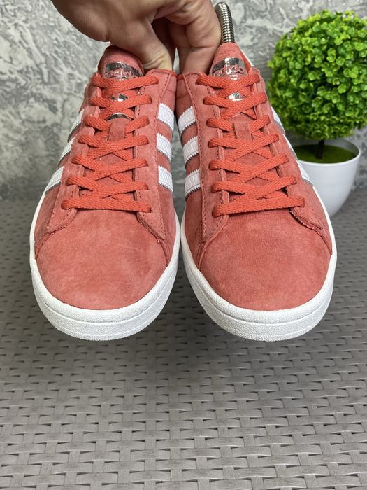 Adidas campus кроссовки кеды 41 размер кожаные красные спортивные